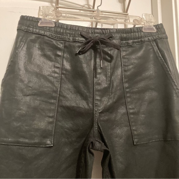 Hudson Black Coated Zipper-Cuff Utility Jogger Pants - Picture 5 of 12